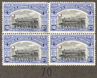 Huerfanos de Ferrocarriles sellos postales stamps Spain Railway Orphans Charity Civil War